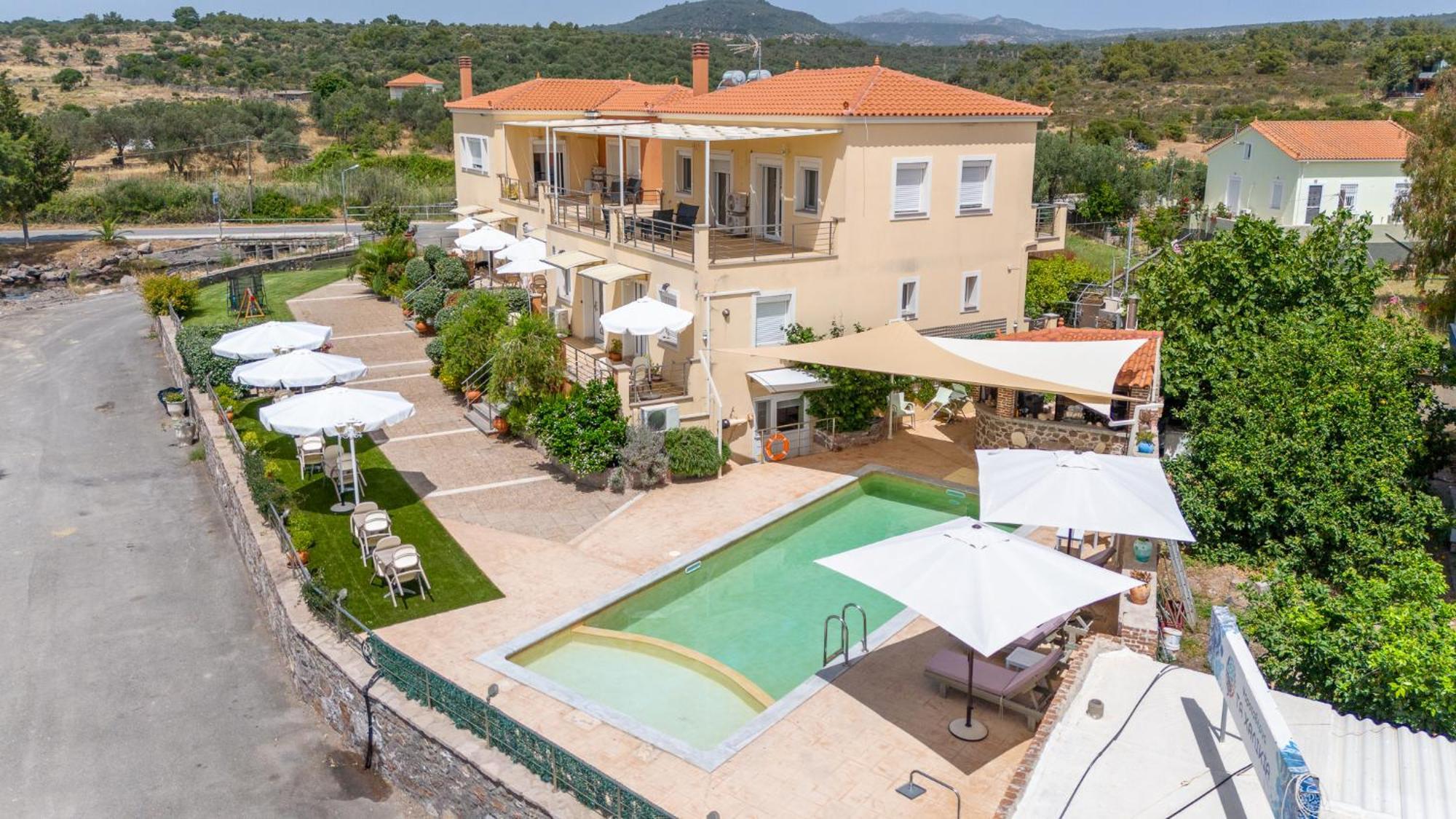 Palaiologou Panorama Apartments Mantamádos 外观 照片